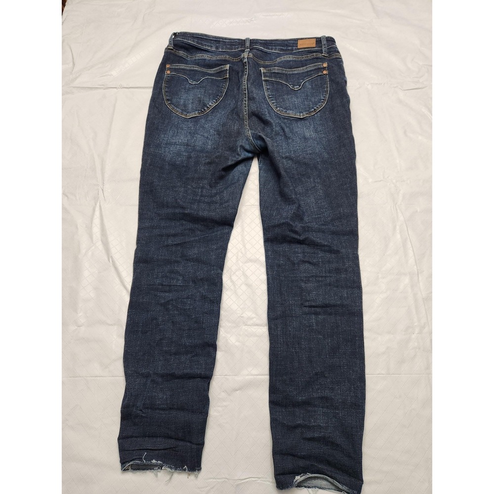 Judy Blue Jeans‎ Womens 15/32 Blue Skinny Fit High Rise Frayed Hem Stretch Denim - Picture 11 of 13